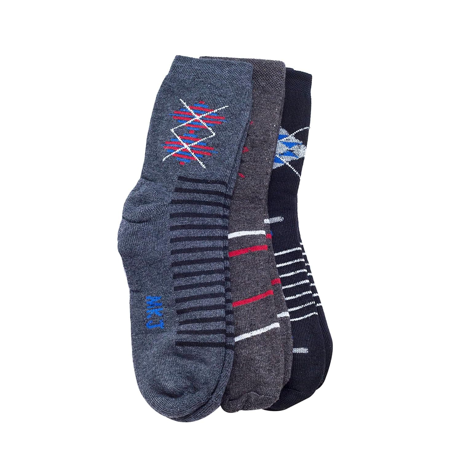 Mens Premium Cotton Calf Length socks | Pack Of 3 Pair socks