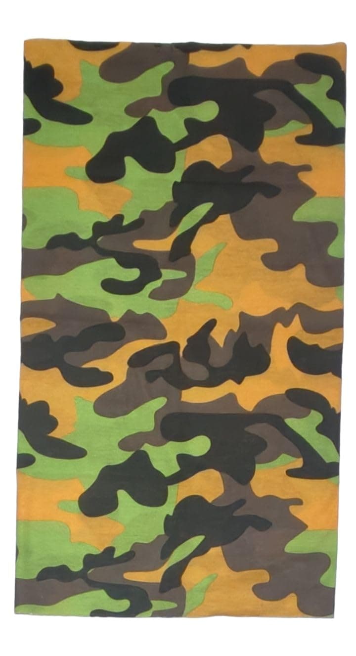 Unisex Camouflage Military Print Bandana Face Mask, Handband and Headwrap