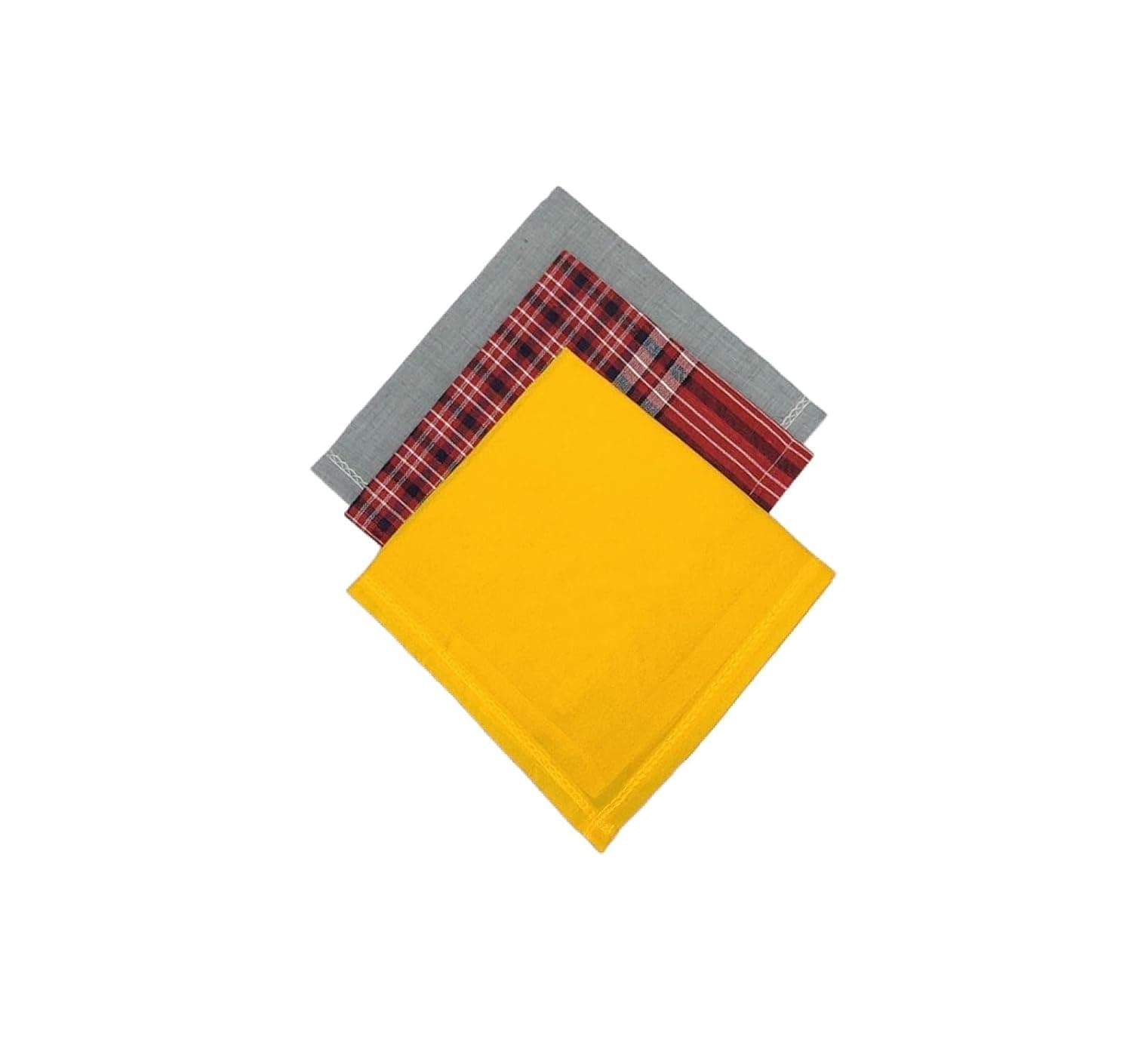 Design Coloured/Check Assorted | Men's Handkerchiefs Pure Cotton Hankies Perf…