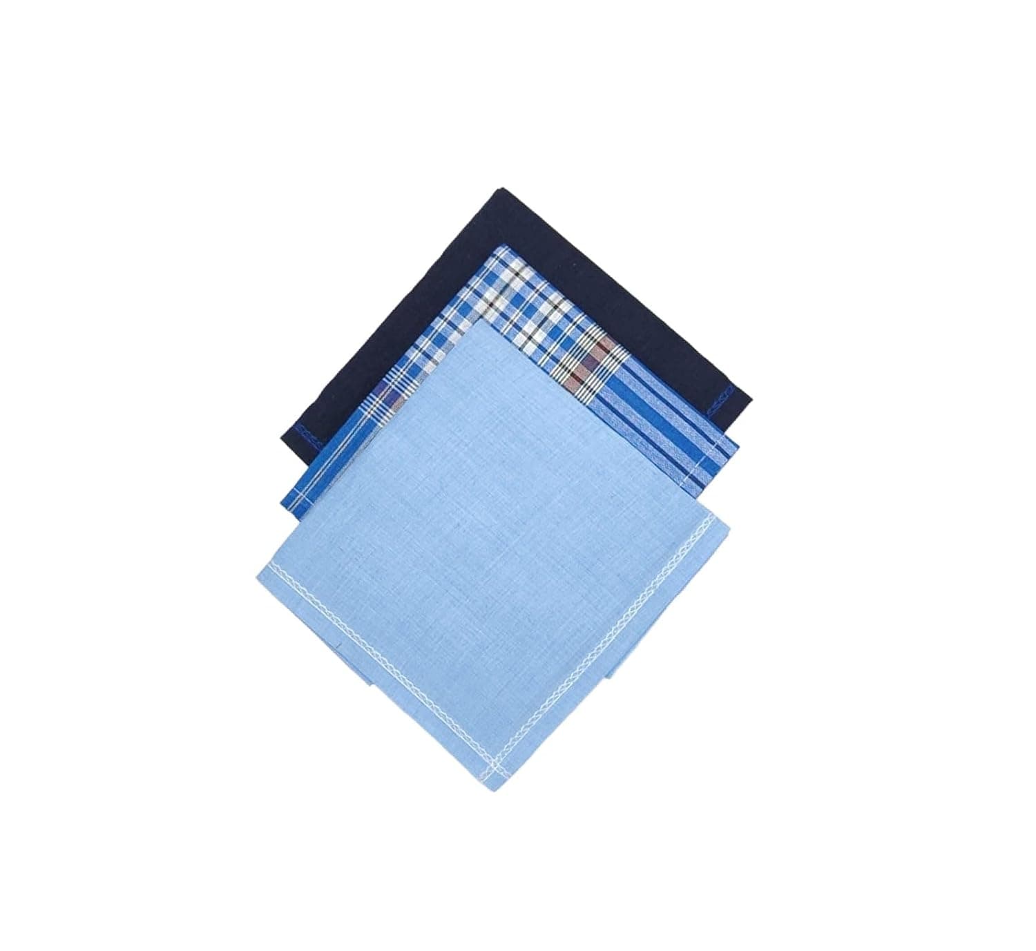 Design Coloured/Check Assorted Men's Handkerchiefs Pure Cotton