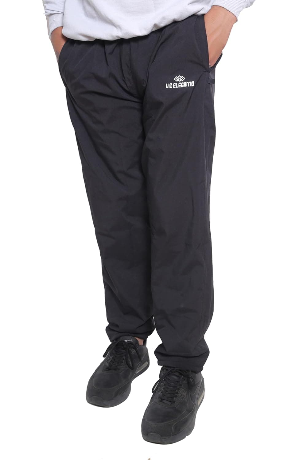 Men's Regular Fit Track Pant with Convenient Side Zipper Pockets